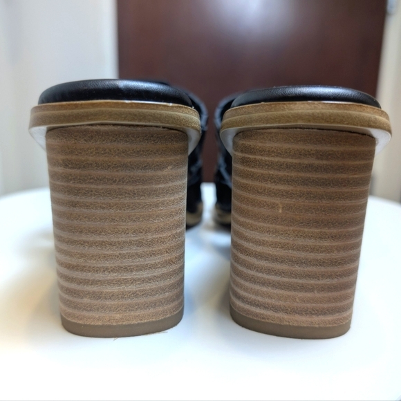 Marc Fisher Black Strappy Block Heel Sandals Size 8 NWOT - Picture 7 of 8